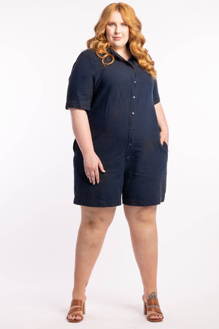 Jump For My Love Jumpsuit - Navy -  LAST ONE - SIZE S (14/16)