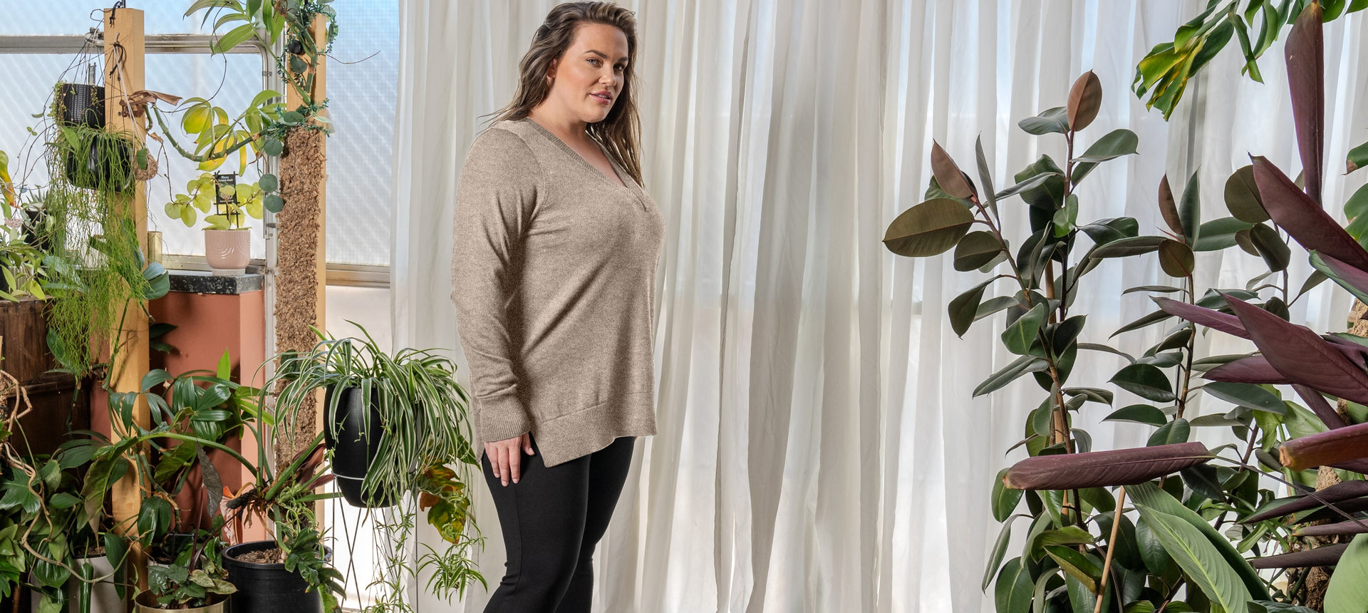 Wheat Harlow Sweater main image 1