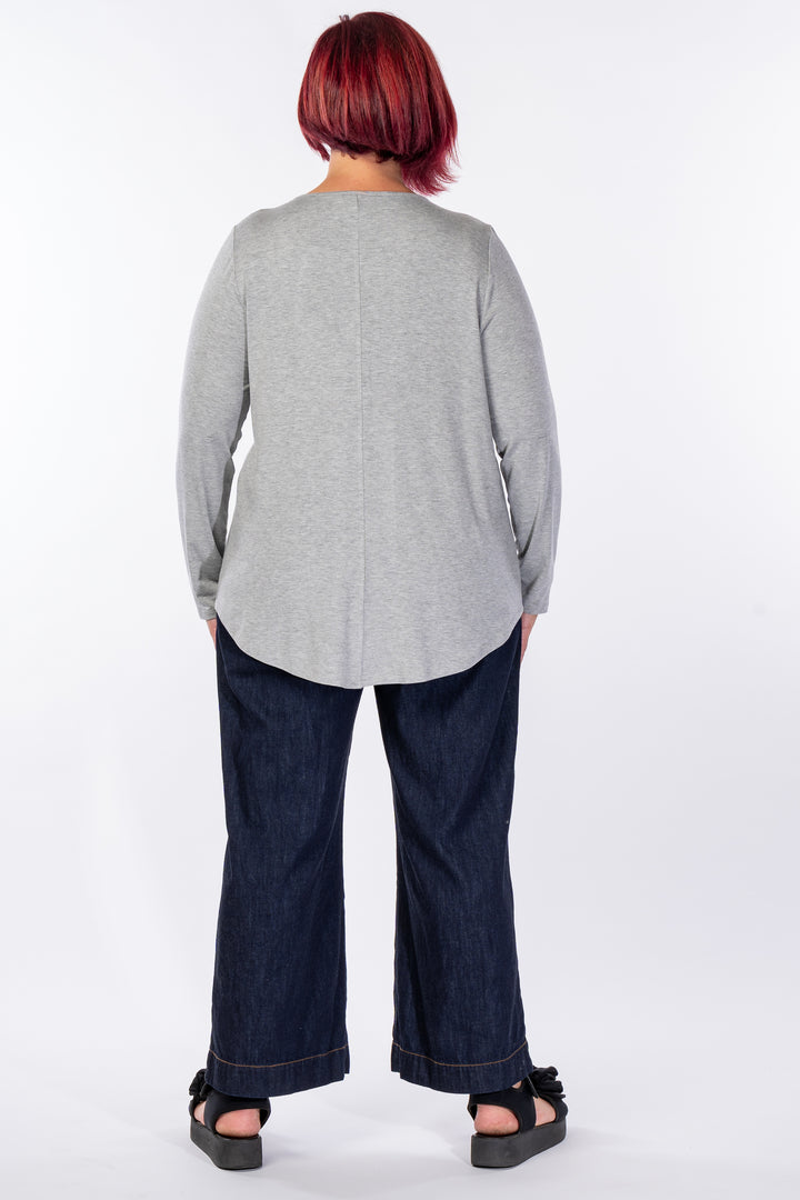 The One I Love Long Sleeve Tee - Grey Marle - LAST ONES - Size XSmall (12/14)