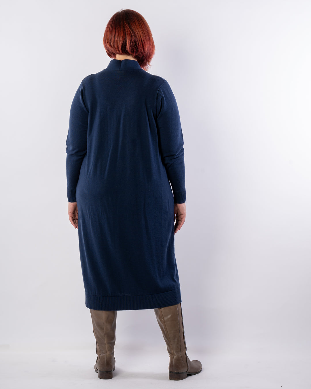 Adore You Merino Cardigan Dress - Indigo