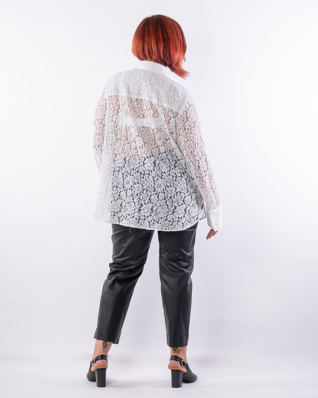 Heart of Glass Lace Shirt - Ivory