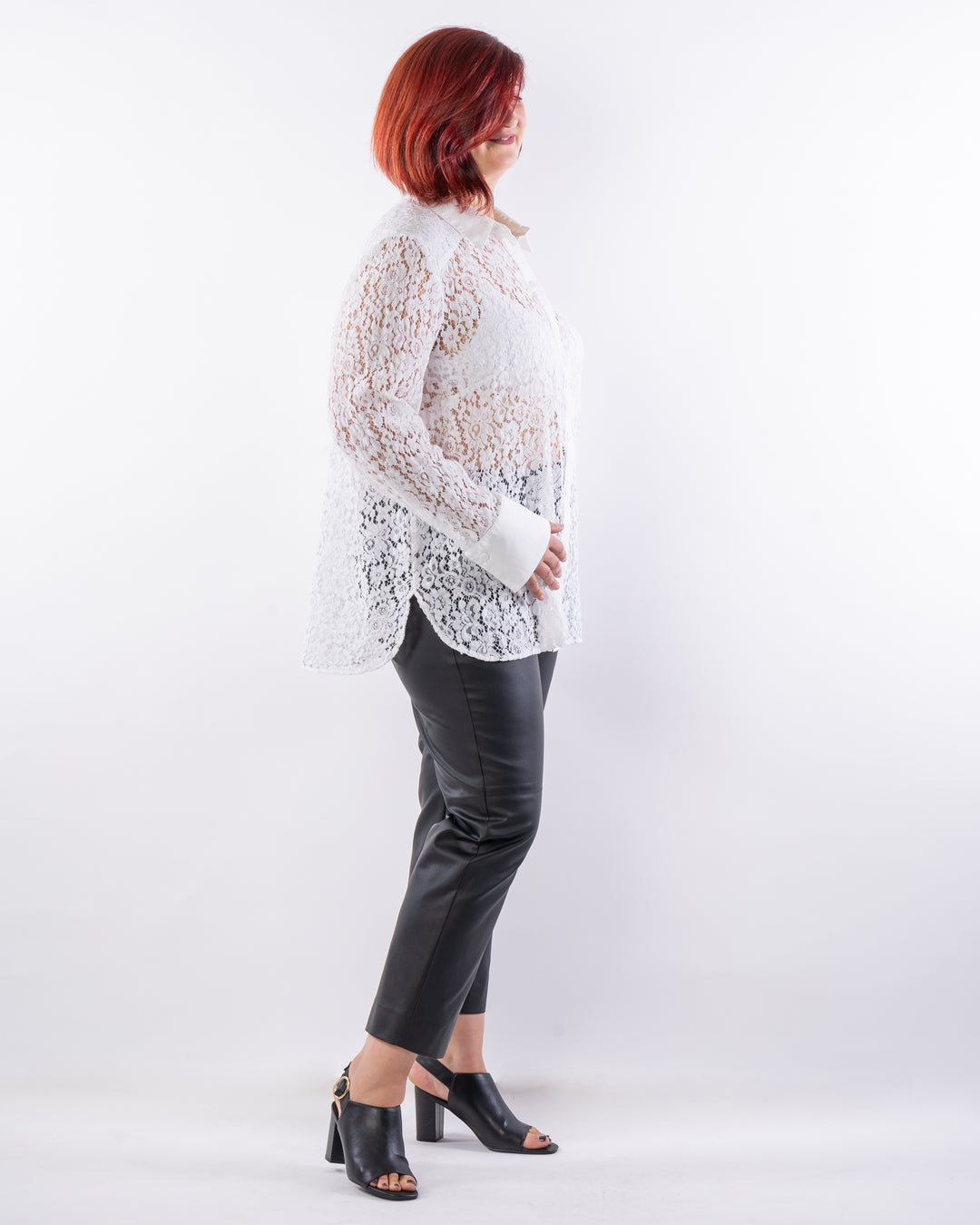 Heart of Glass Lace Shirt - Ivory