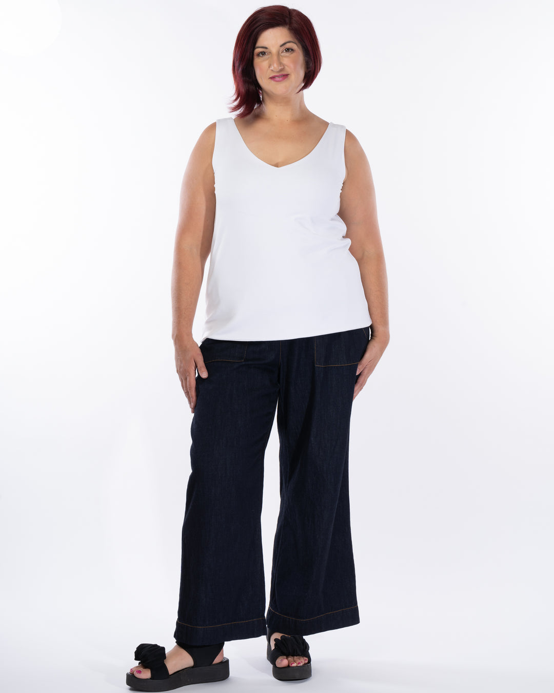 Hotel California Denim Wide Leg Pant - Indigo