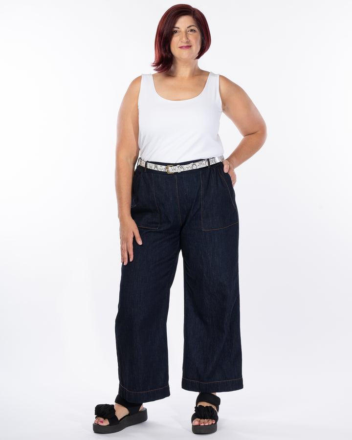 Hotel California Denim Wide Leg Pant - Indigo