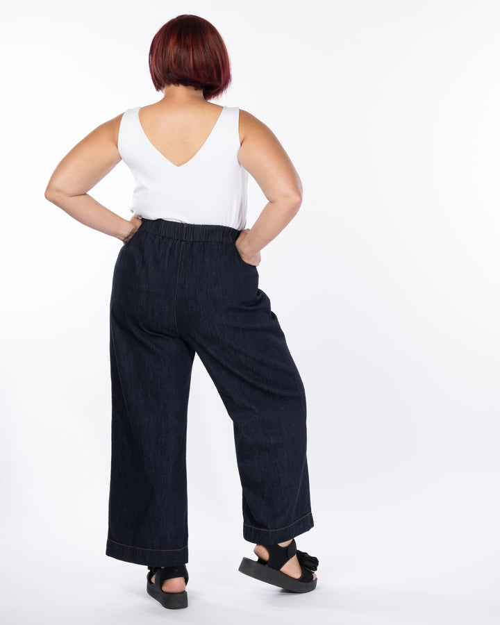 Hotel California Denim Wide Leg Pant - Indigo