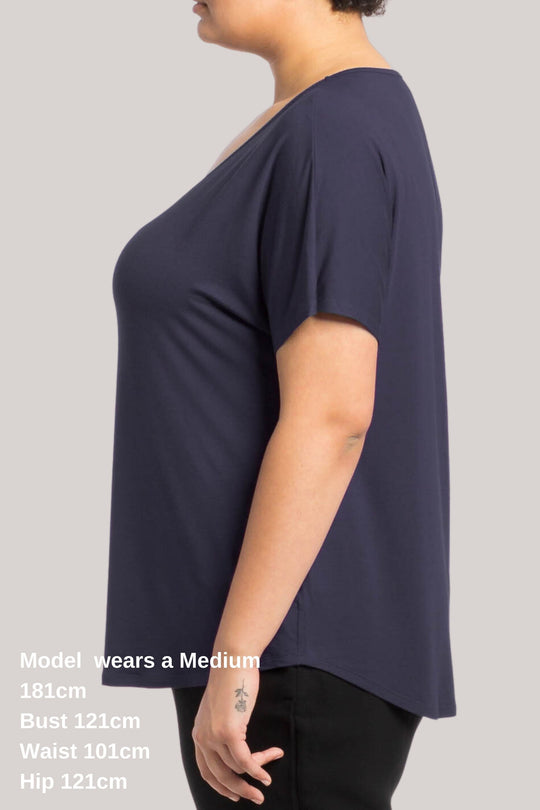 Harlow Boxy Top, Mustard Stripes