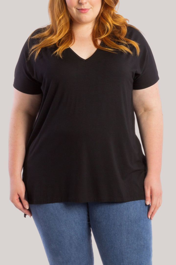 Right By Your Side Oversized Tee - Black