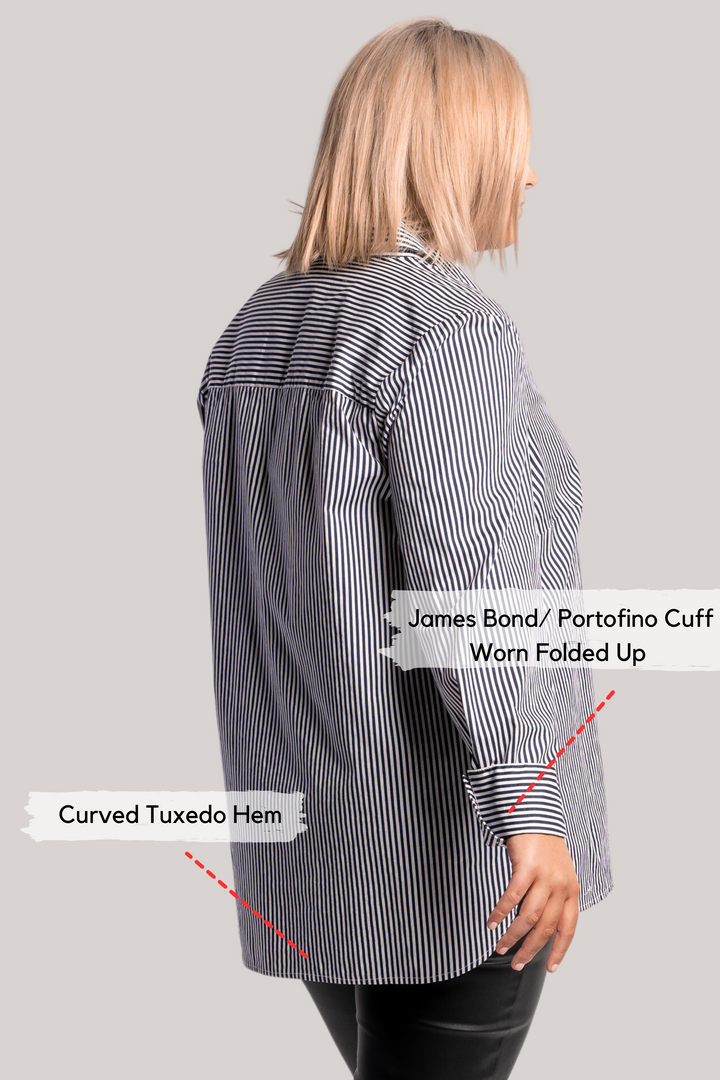 Taking Care Of Business Shirt - Stripe - STOCK AVAILABLE - SIZE XS (12/14) + L (22/24)