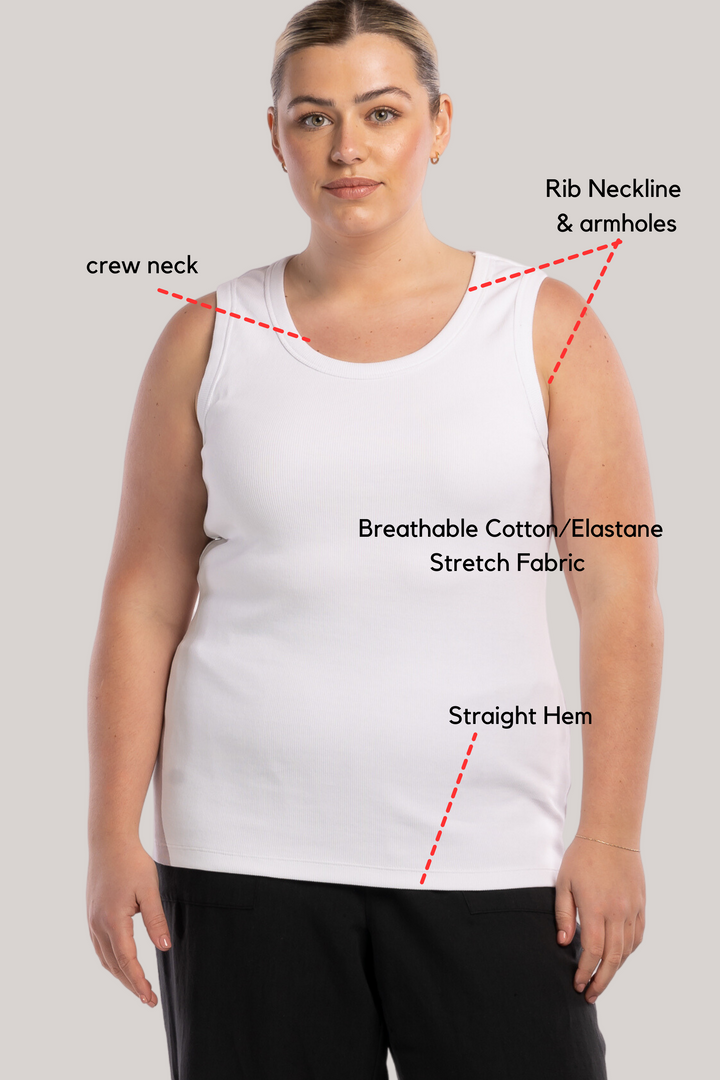 Your Special Chunky 2x1 Rib Tank - White