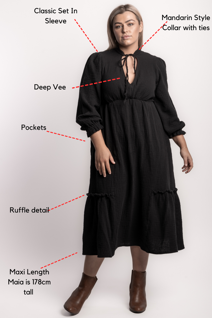 Sisters Of The Moon Maxi - Black