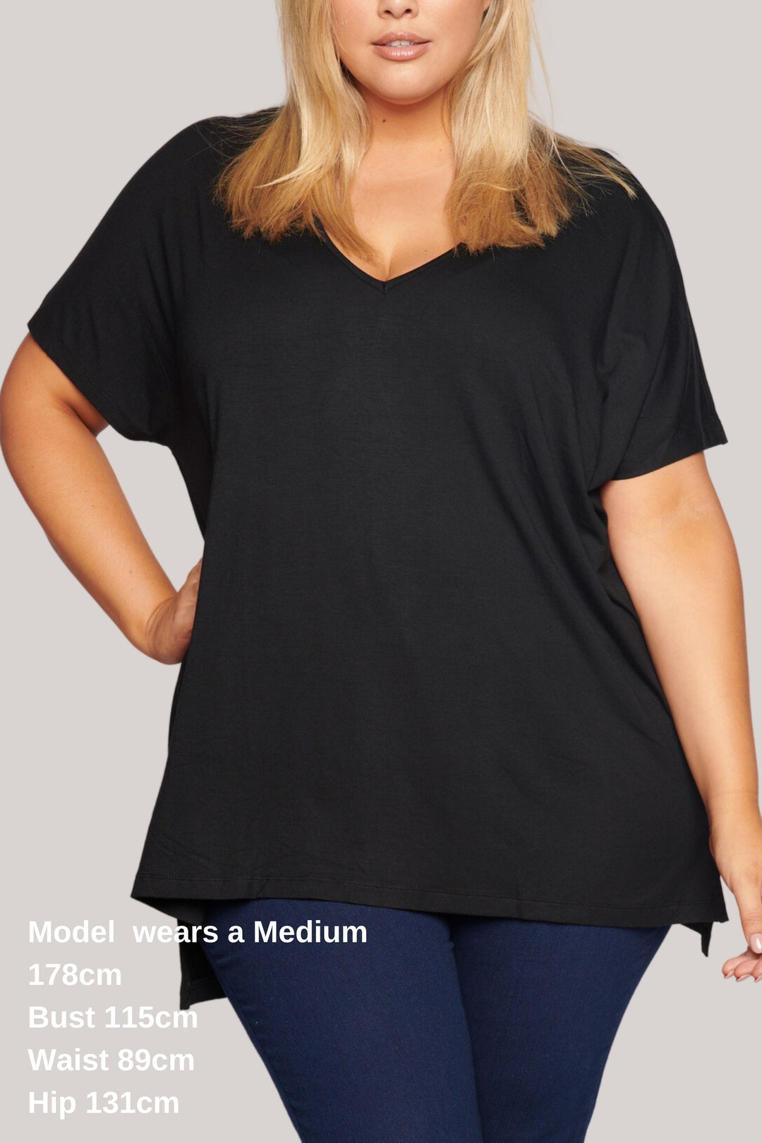 Right By Your Side Oversized Tee - Black