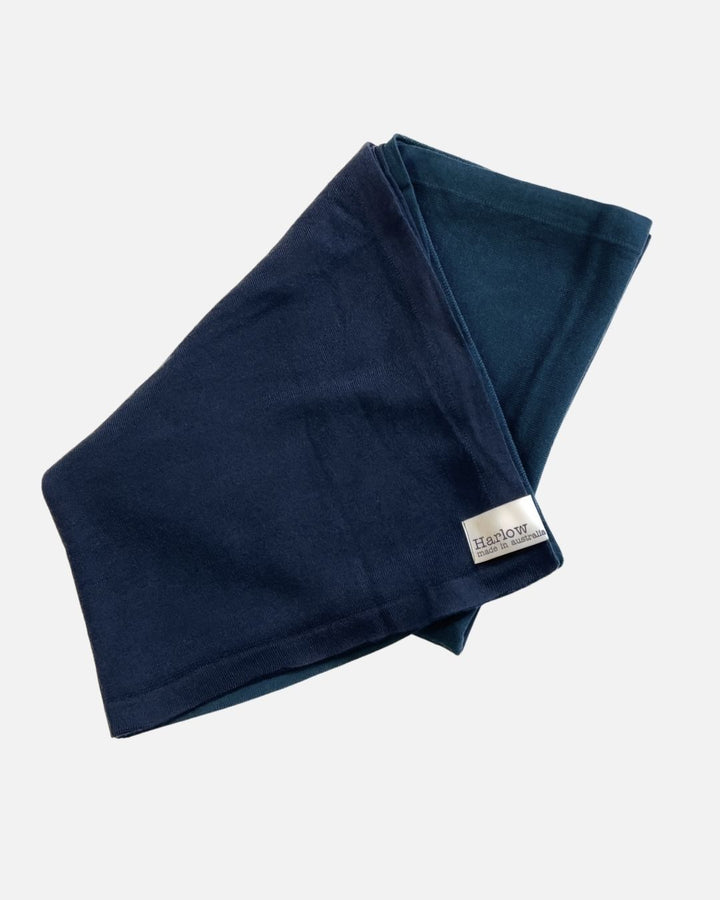 New Beginning Two Tone Australian Merino Scarf - Teal/Indigo - LAST ONES