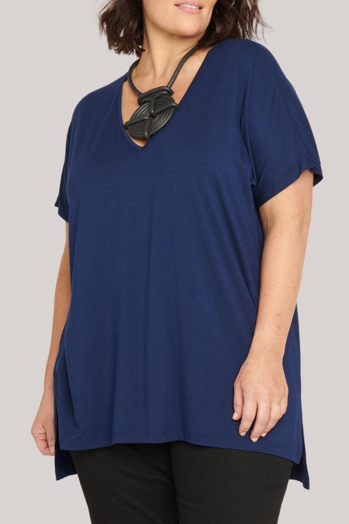 Right By Your Side Oversized Tee - Navy