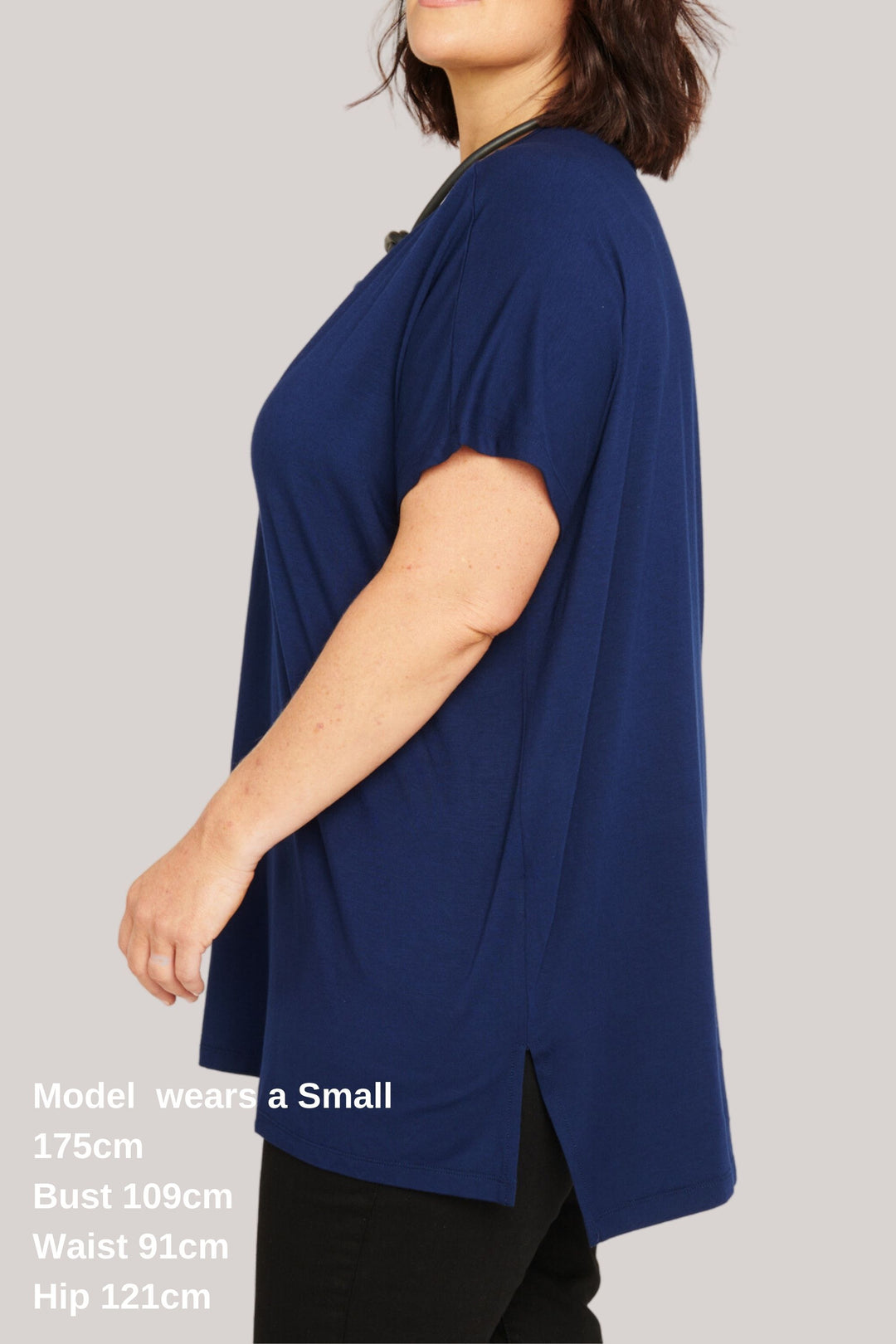 Right By Your Side Oversized Tee - Navy