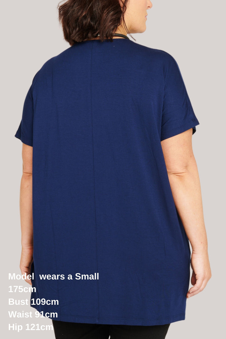 Right By Your Side Oversized Tee - Navy - STOCK AVAILABLE - One S(14/16) left in stock