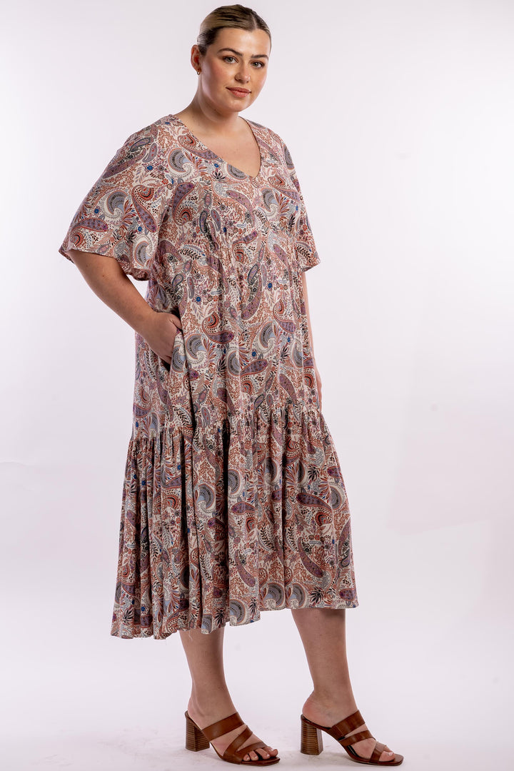 Babooshka Maxi Dress - Paisley - STOCK AVAILABLE - SIZE XS (12/14) and S (14/16)