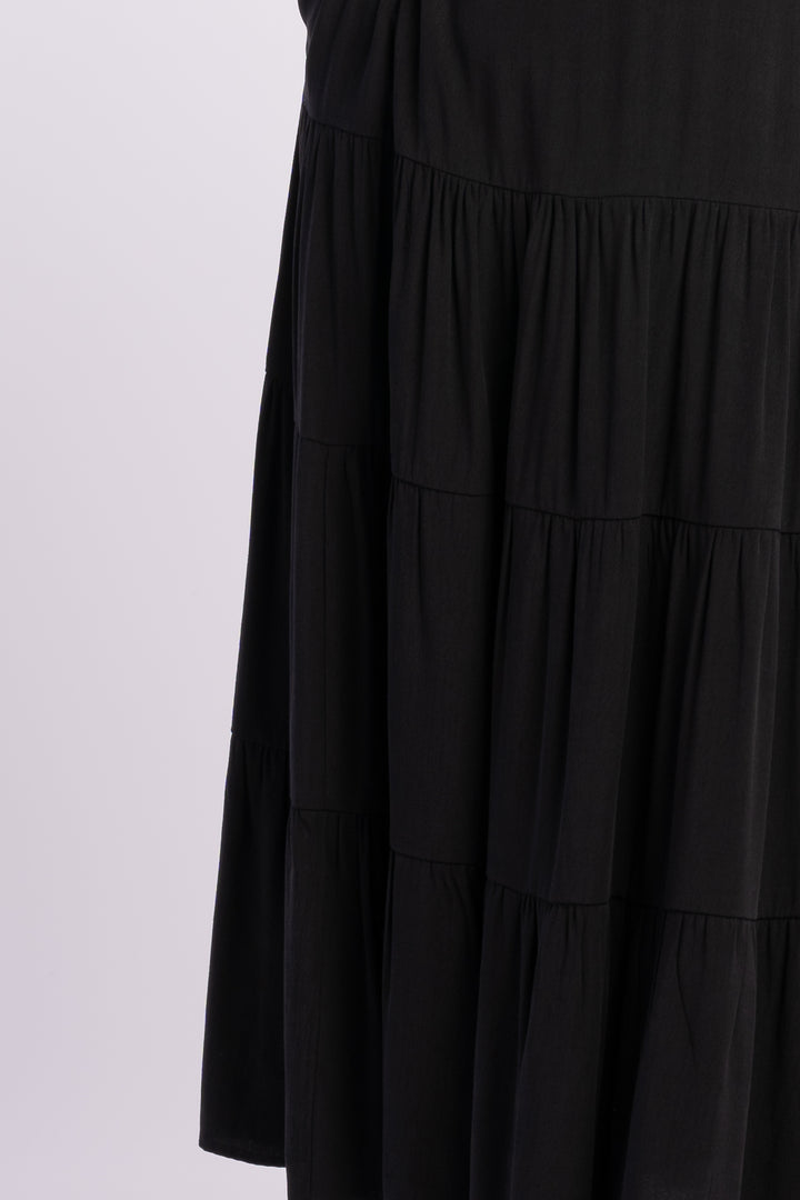 Piece of My Heart Ruffle Skirt - Black -  LAST ONE -  SIZE XS (12/14)