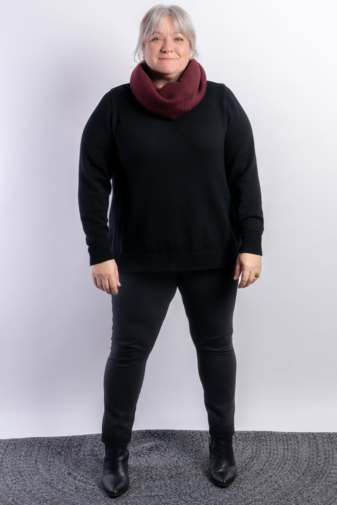 Wintertime Love Merino Knit - Black -STOCK AVAILABLE - S (14/16)