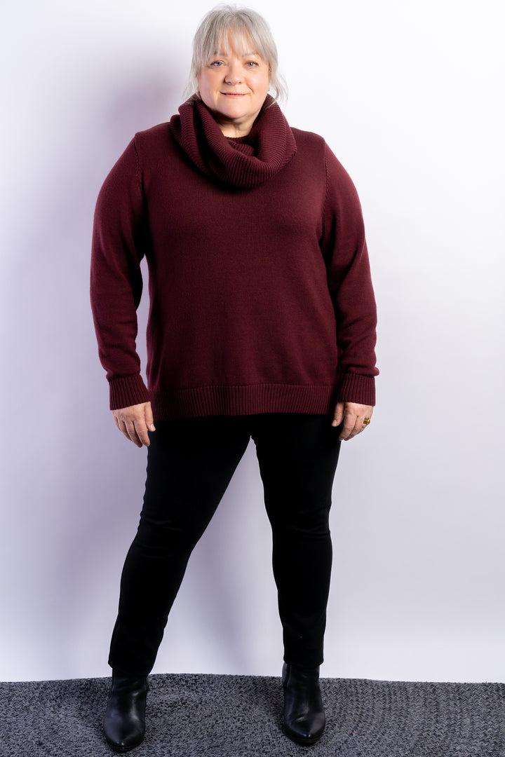 Wintertime Love Merino Knit - Wine