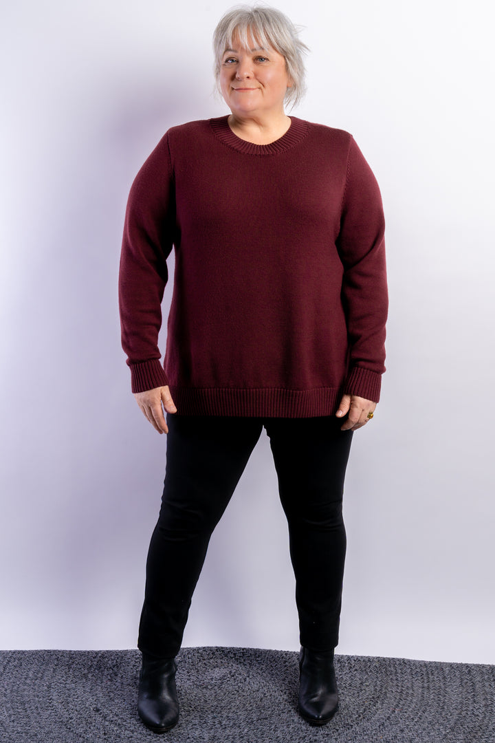 Wintertime Love Merino Knit - Wine