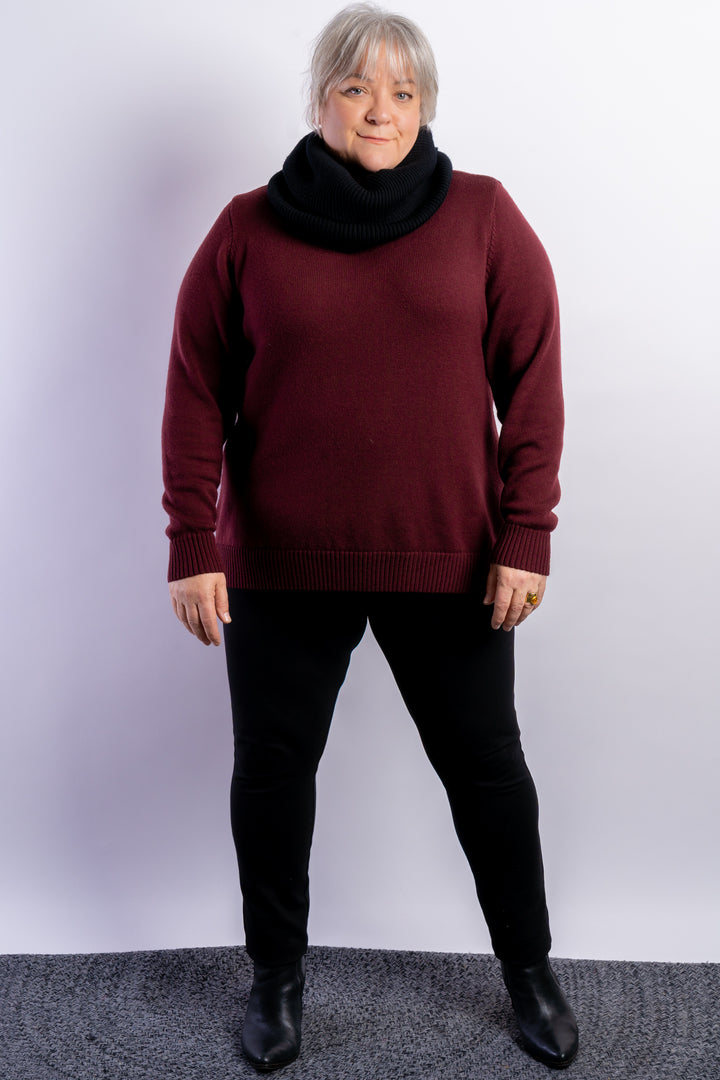 Wintertime Love Merino Knit - Wine