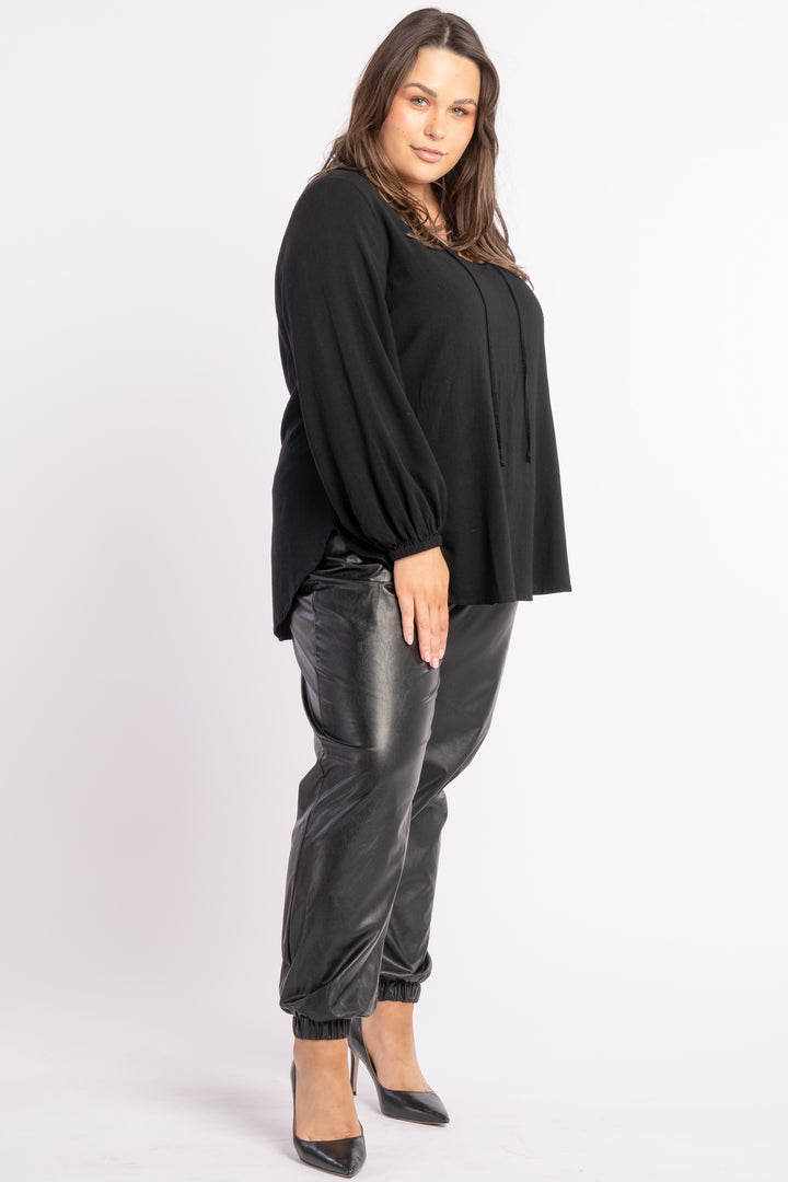The Look Leatherette Jogger