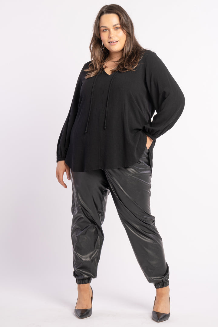 The Look Leatherette Jogger