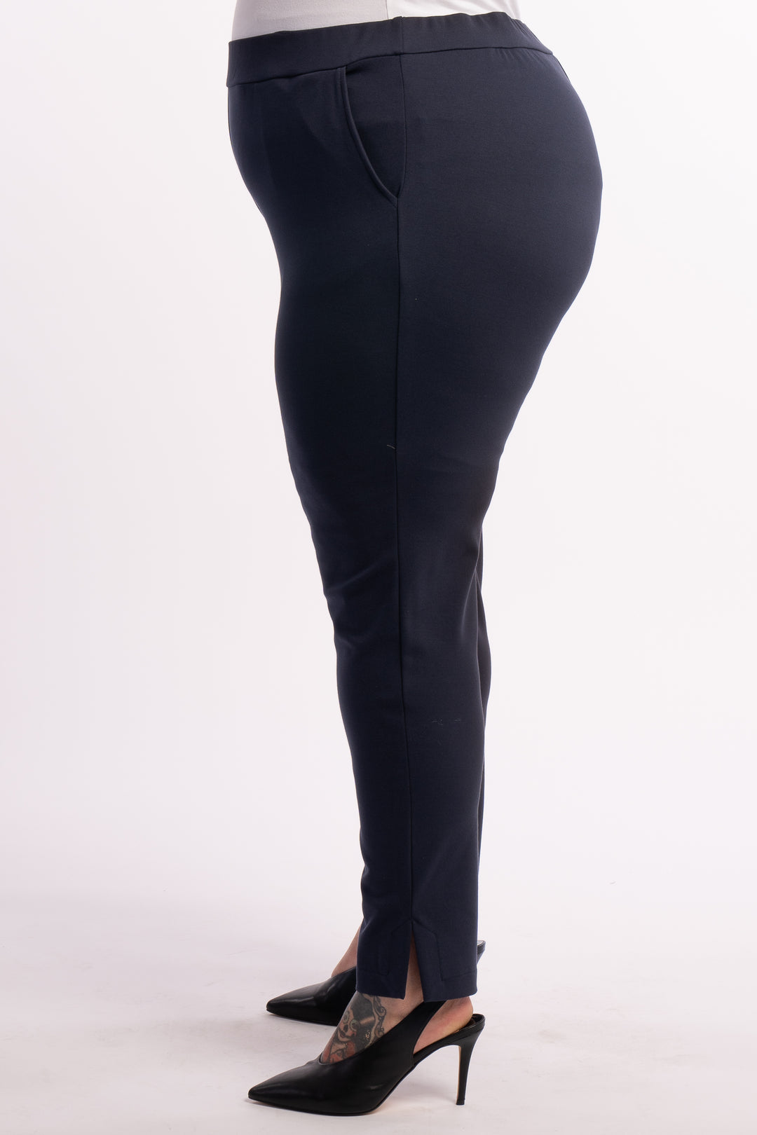 Exactly How I Feel Ponte Pants - Navy - Only size 24 available