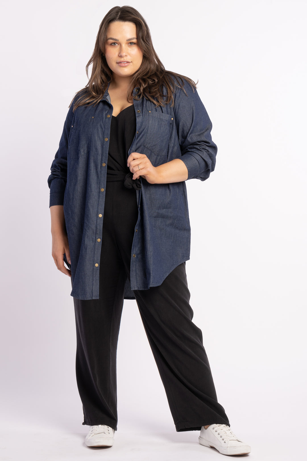 Jean Genie Denim Shirt - Dark Indigo