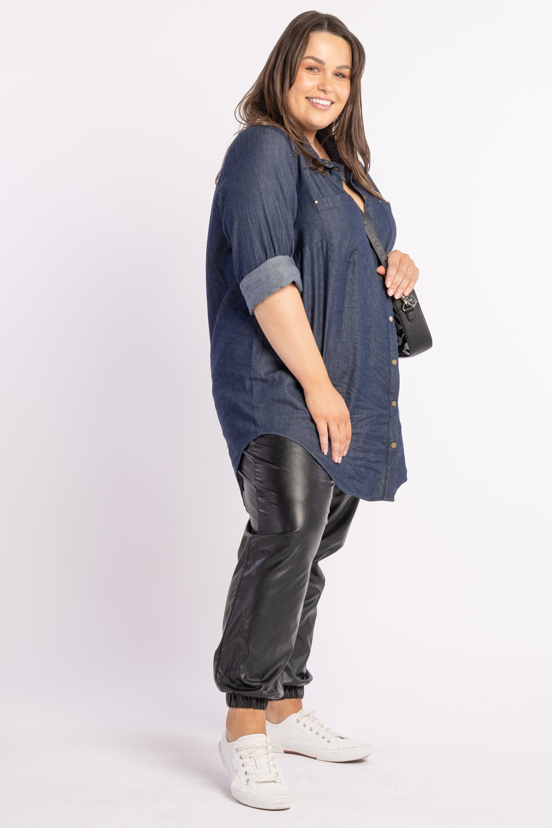 The Look Leatherette Jogger