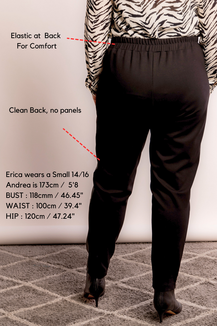 Edge Of Glory Leatherette Front Slouch Pant