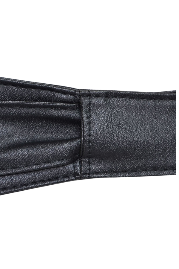 It's a Wrap Obi Belt - Black Vegan Leather