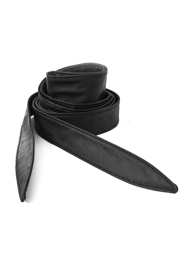 It's a Wrap Obi Belt - Black Vegan Leather