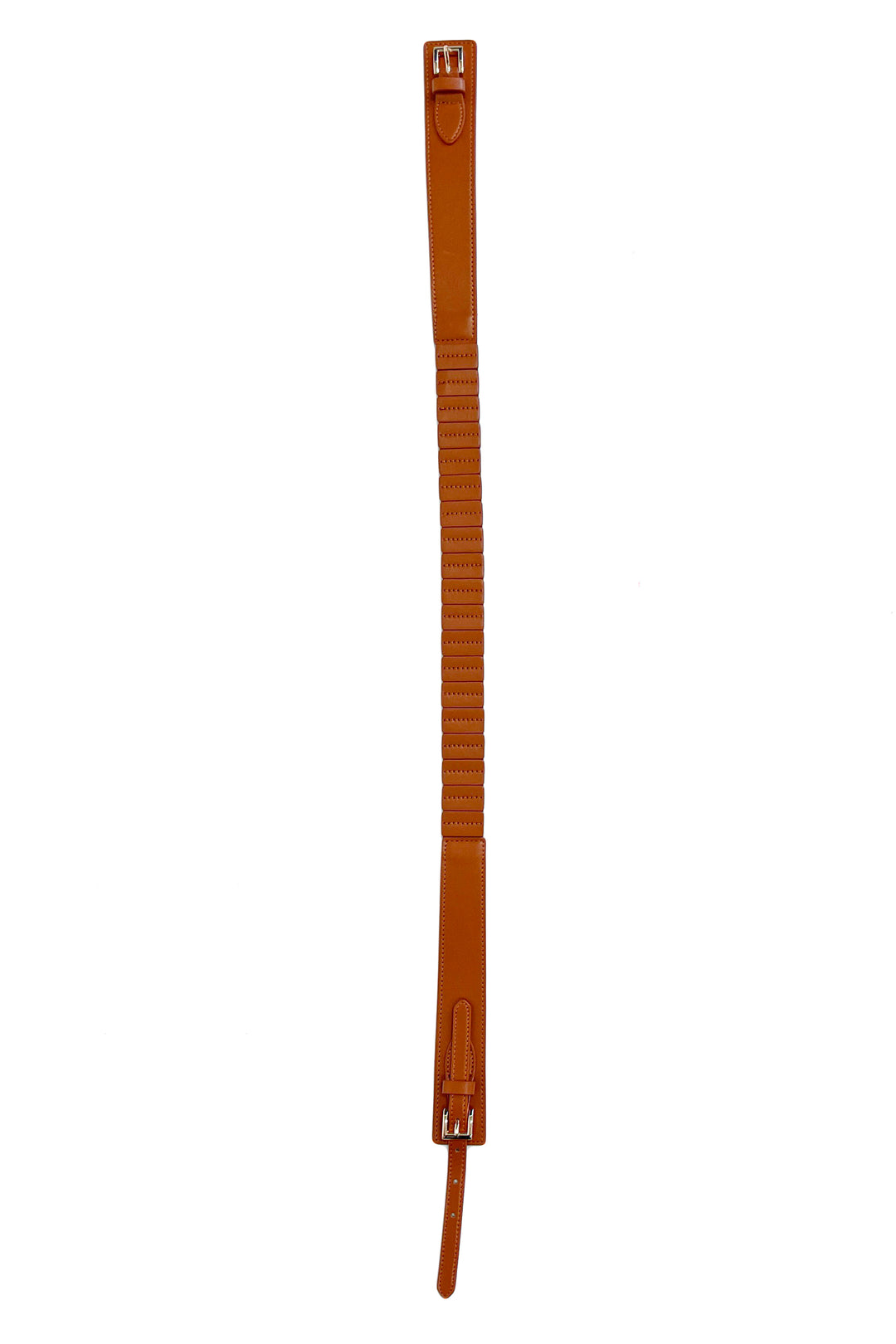 Elastic Heart Stretch Belt - Tan