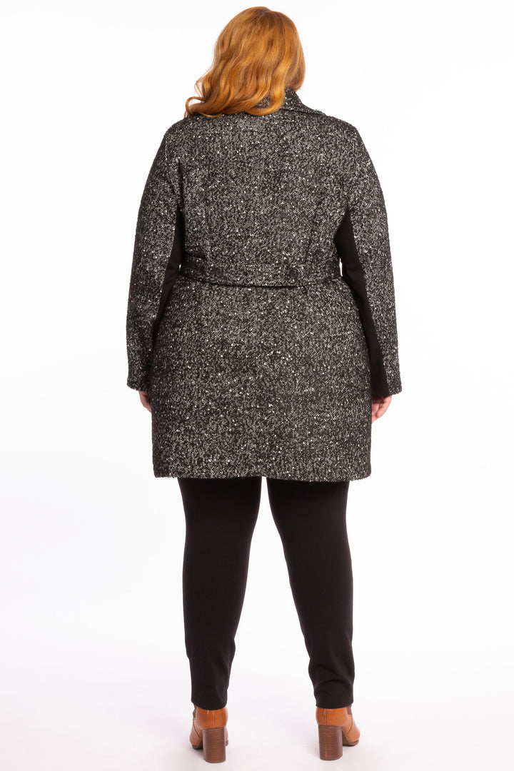 Born To Be Bad Coat - Black & White