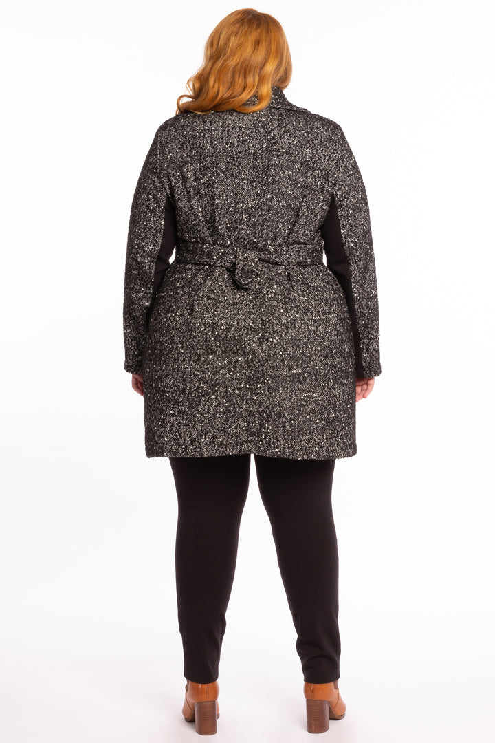 Born To Be Bad Coat - Black & White