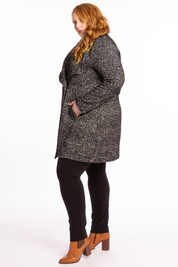 Born To Be Bad Coat - Black & White