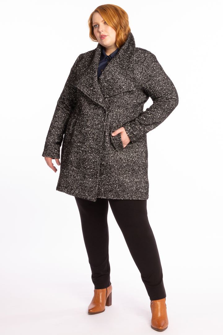Born To Be Bad Coat - Black & White