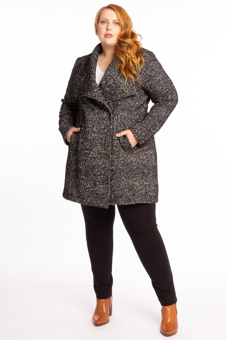 Born To Be Bad Coat - Black & White
