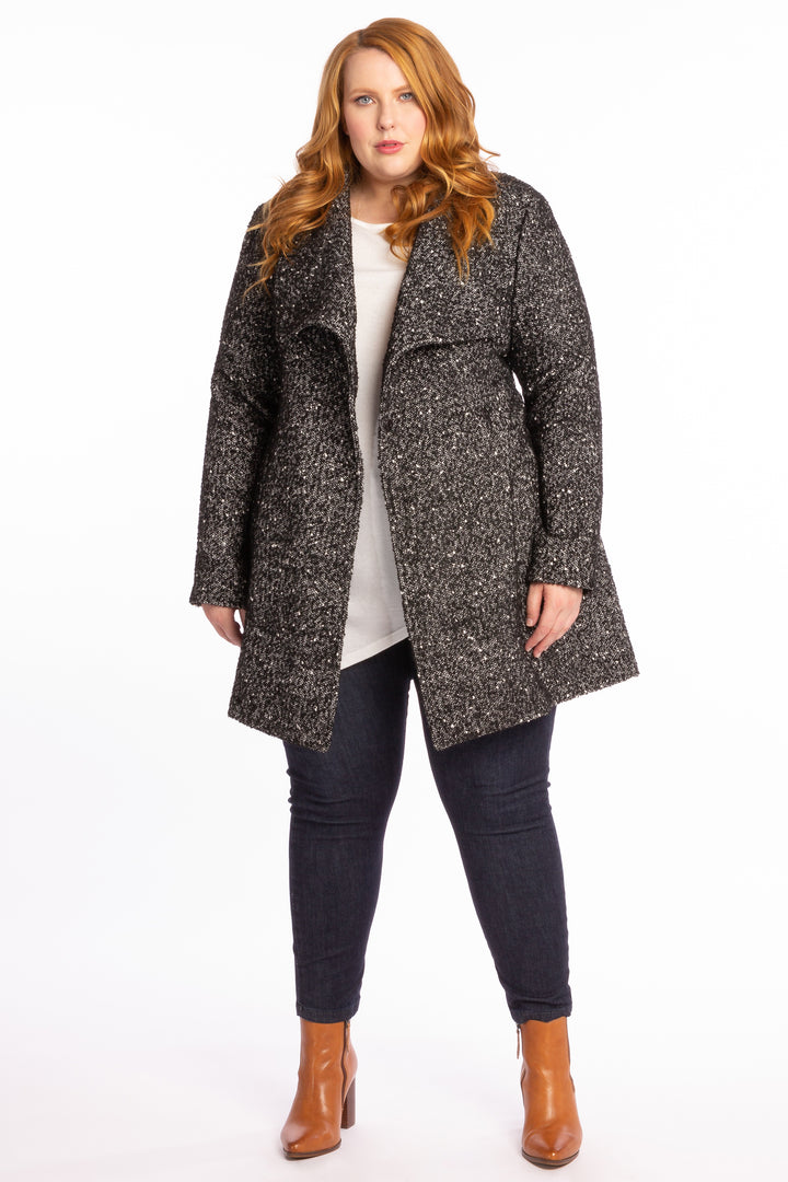 Born To Be Bad Coat - Black & White