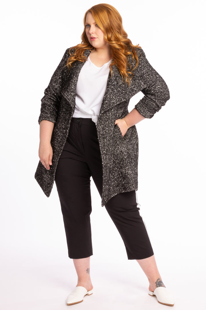 Born To Be Bad Coat - Black & White