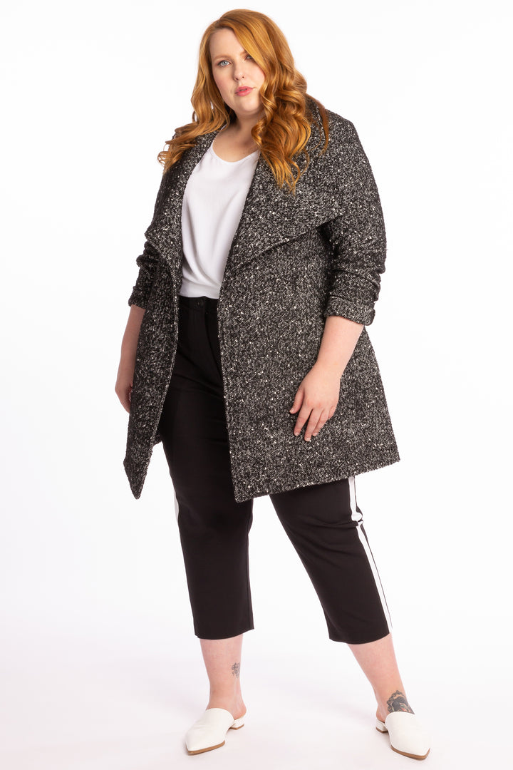 Born To Be Bad Coat - Black & White