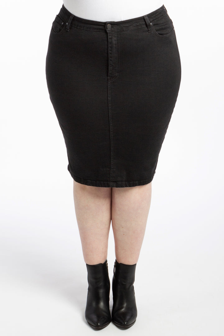 Crazy Sexy Cool Denim Skirt - Black - Harlow