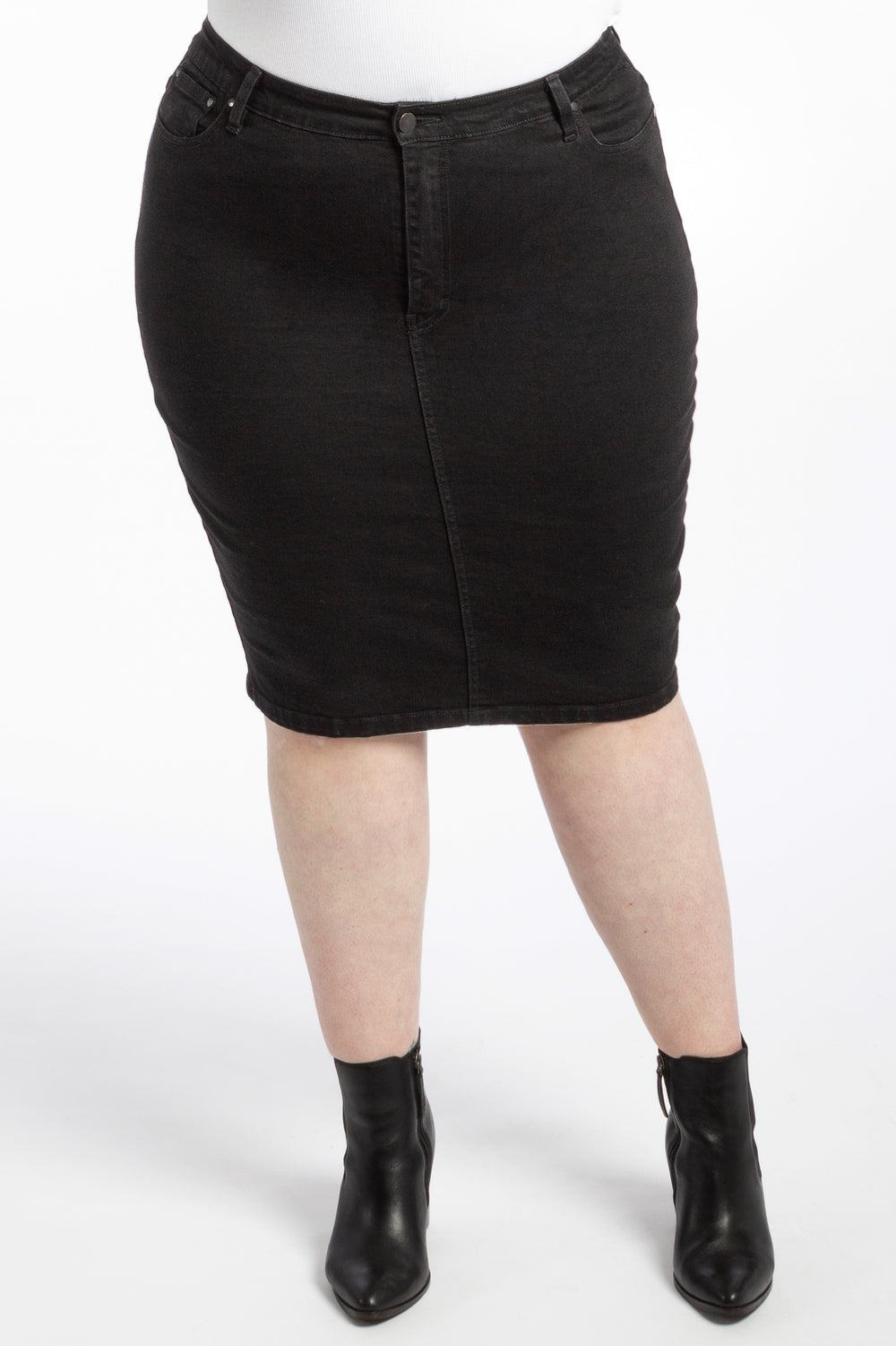 Crazy Sexy Cool Denim Skirt - Black - Harlow