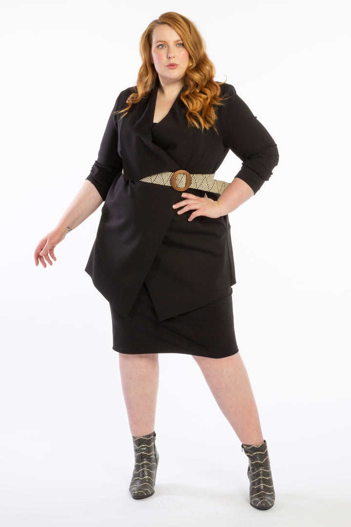 Last Dance Waterfall Jacket - Black
