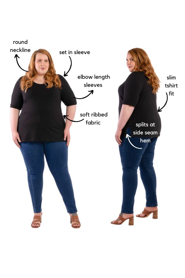 Good As Hell Rib Tee - Black