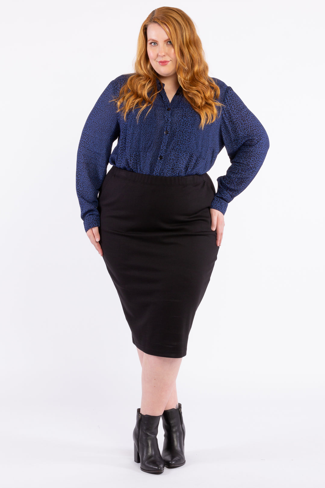 Good Vibrations Ponte Skirt - Black