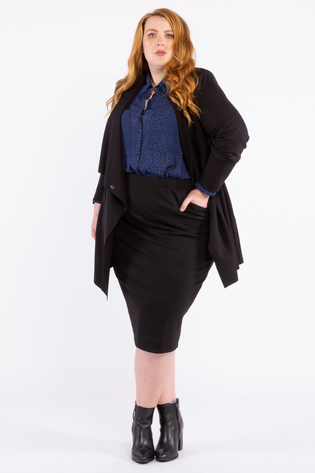 Good Vibrations Ponte Skirt - Black