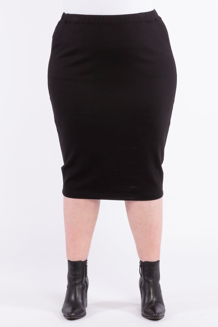 Good Vibrations Ponte Skirt - Black