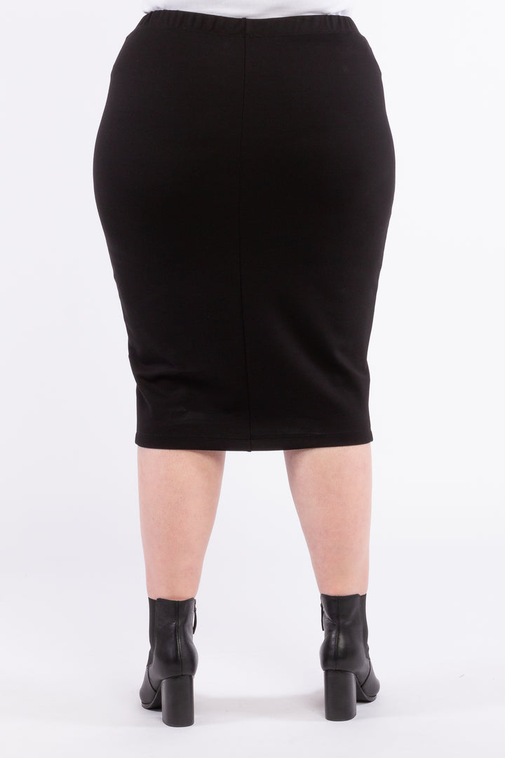 Good Vibrations Ponte Skirt - Black
